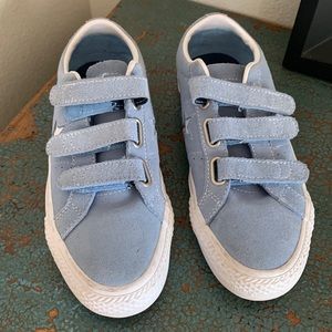Converse One Star Velcro Suede Shoes Size 8 Women’s Blue